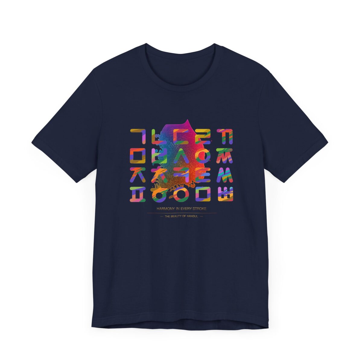 Korean Alphabet Unisex Jersey Short Sleeve Tee - Image 23