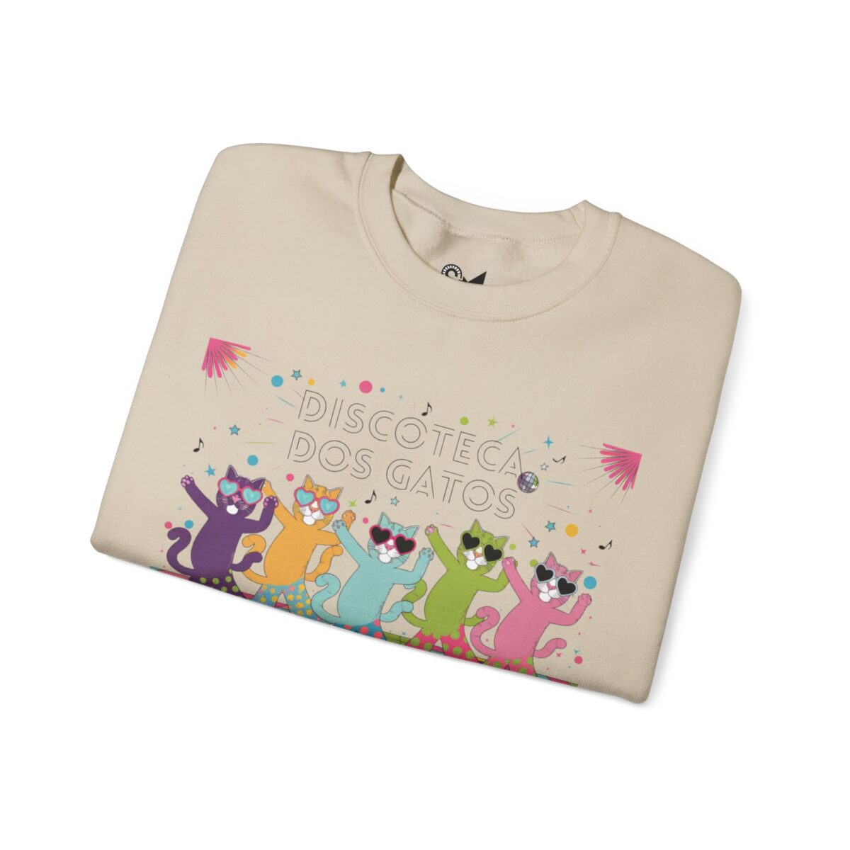 Discoteca dos Gatos Unisex Heavy Blend™ Crewneck Sweatshirt - Image 11