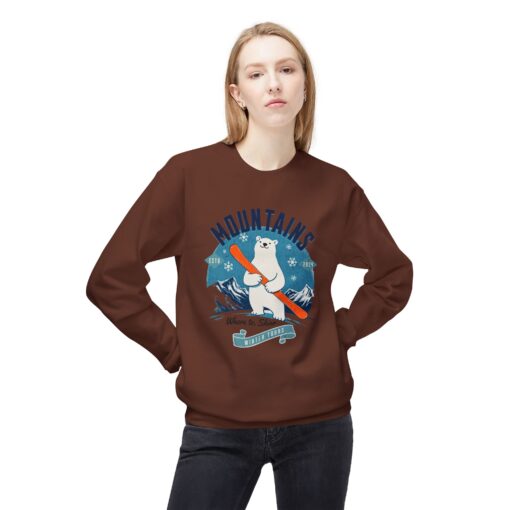 Mountains Unisex Midweight Softstyle Fleece Crewneck Sweatshirt - Image 7