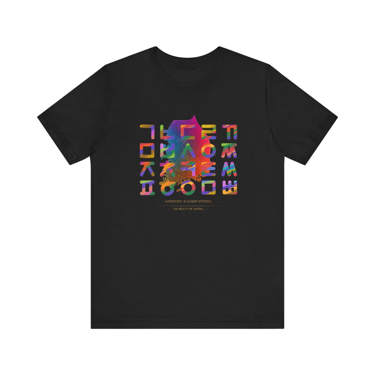 Korean Alphabet Unisex Jersey Short Sleeve Tee - Image 5
