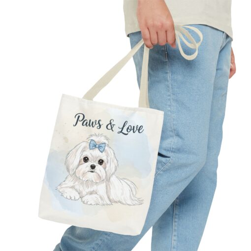 Paws & Love Dog Tote Bag - Cute Pet Lover's Carryall - Image 15