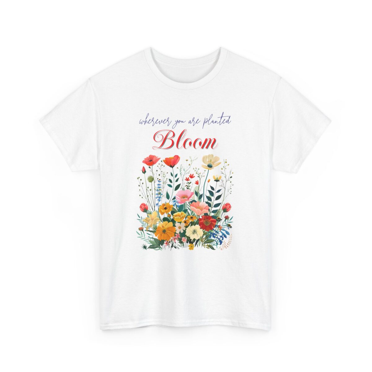 Bloom Unisex Heavy Cotton Tee - Image 3