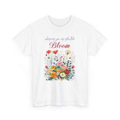 Bloom Unisex Heavy Cotton Tee - Image 3