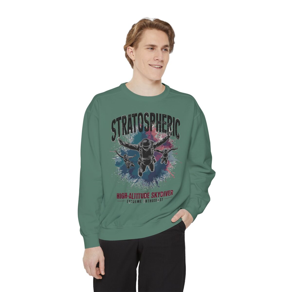 Sky Diver Unisex Garment-Dyed Sweatshirt - Image 11