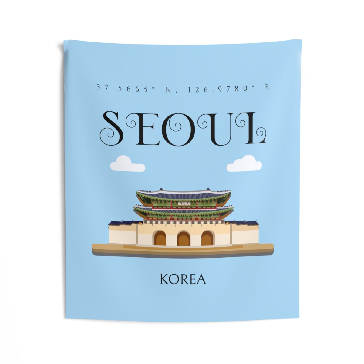 Seoul Indoor Wall Tapestries - Image 2