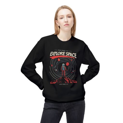 Explore space Unisex Midweight Softstyle Fleece Crewneck Sweatshirt - Image 3