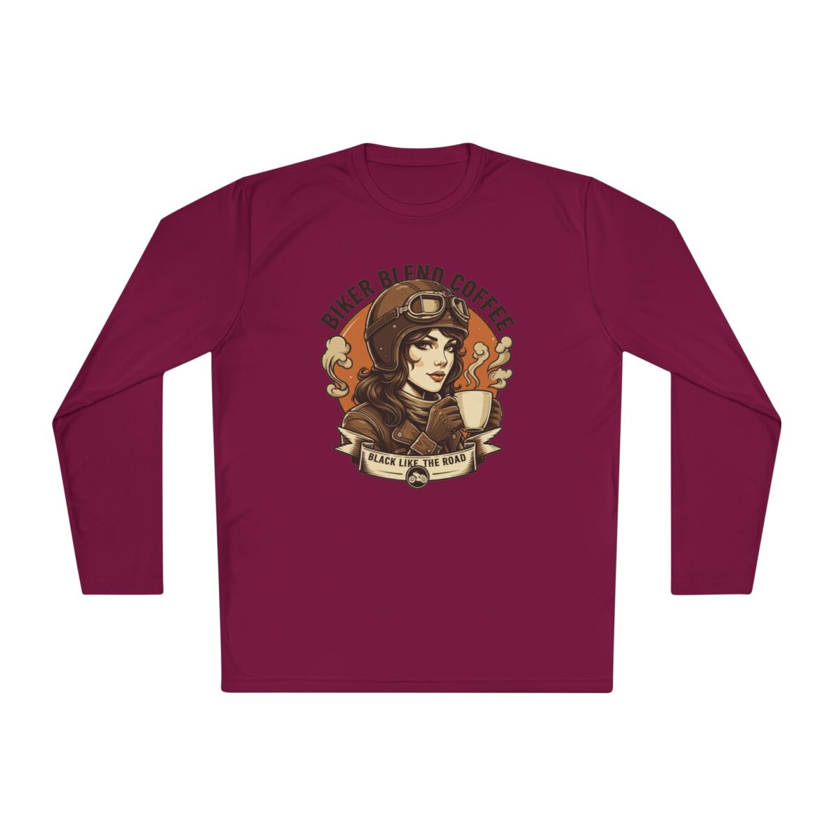 Bike blend coffee Unisex Lightweight Long Sleeve Tee - Image 33