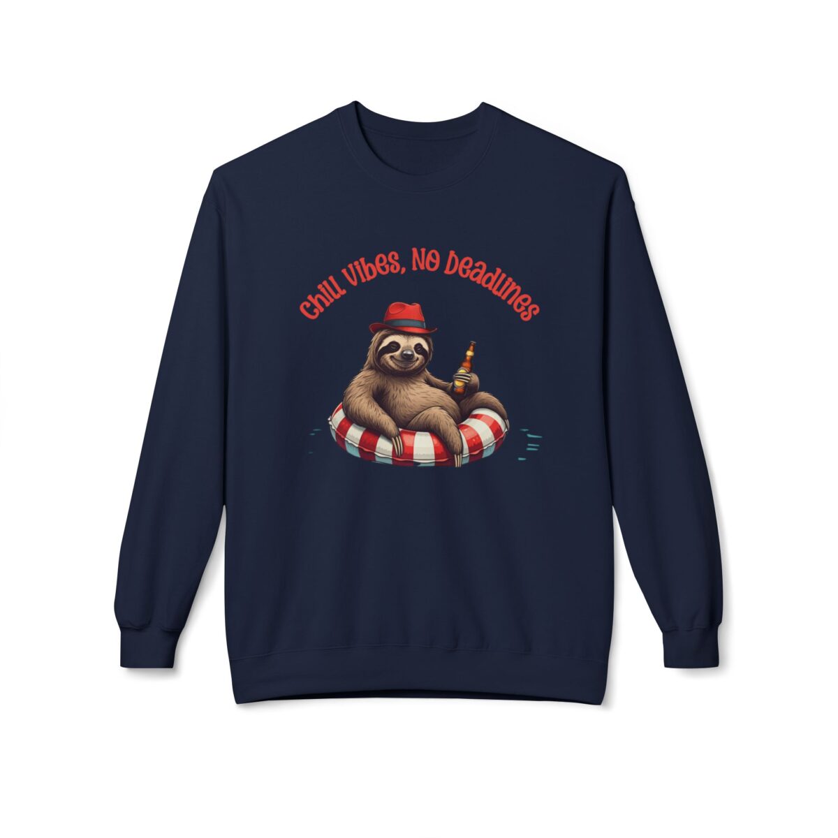 Chill vibes no deadline Unisex Midweight Softstyle Fleece Crewneck Sweatshirt - Image 29