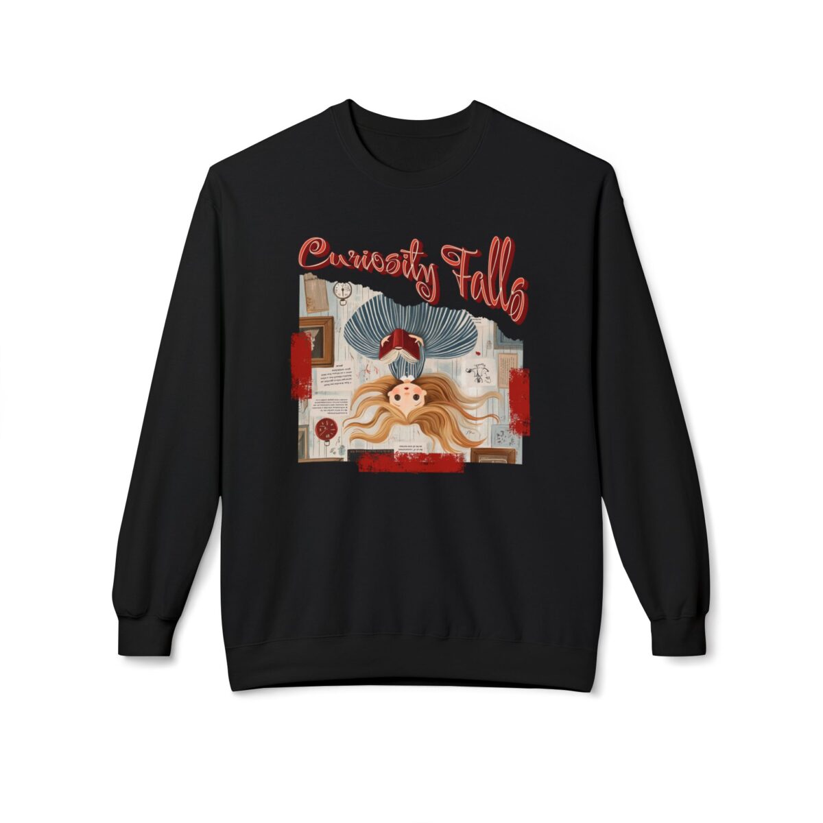 Curiosity falls Unisex Midweight Softstyle Fleece Crewneck Sweatshirt - Image 5