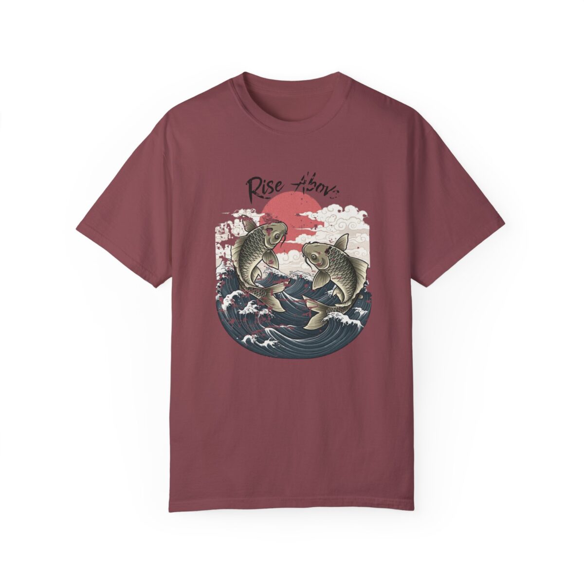 Rise above Unisex Garment-Dyed T-shirt - Image 45