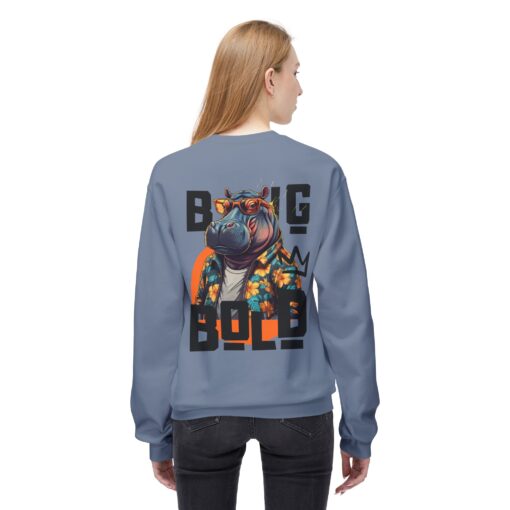 Big Bold Unisex Midweight Softstyle Fleece Crewneck Sweatshirt - Image 36
