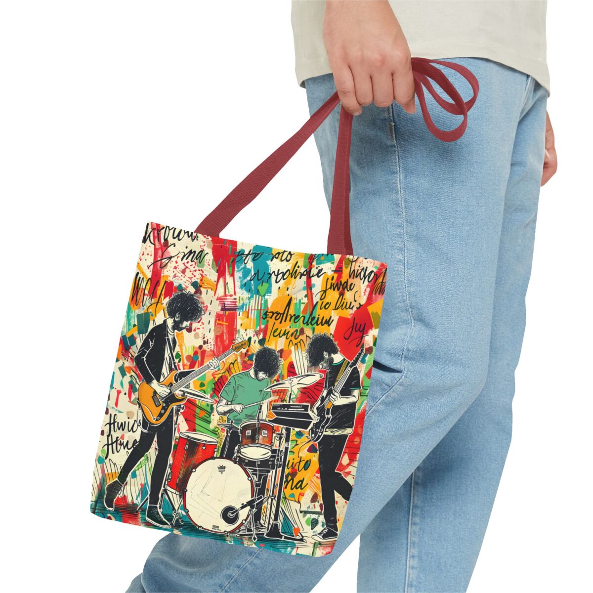 Rock Band Tote Bag (AOP) - Image 15