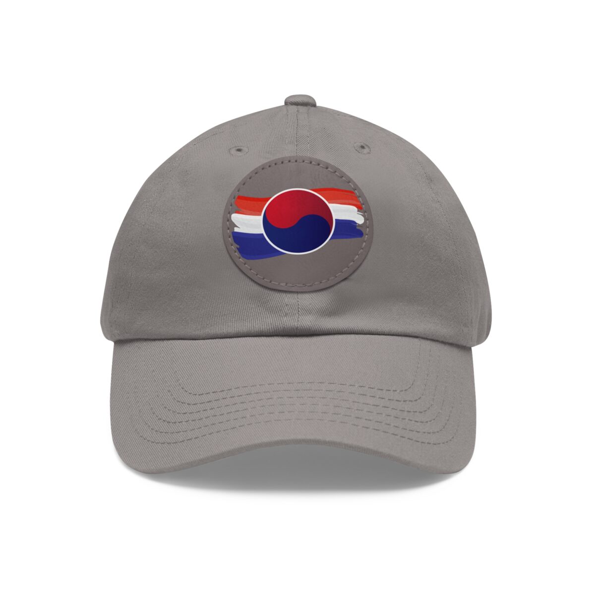 Korean Flag Hat with Leather Patch (Round) - Image 37