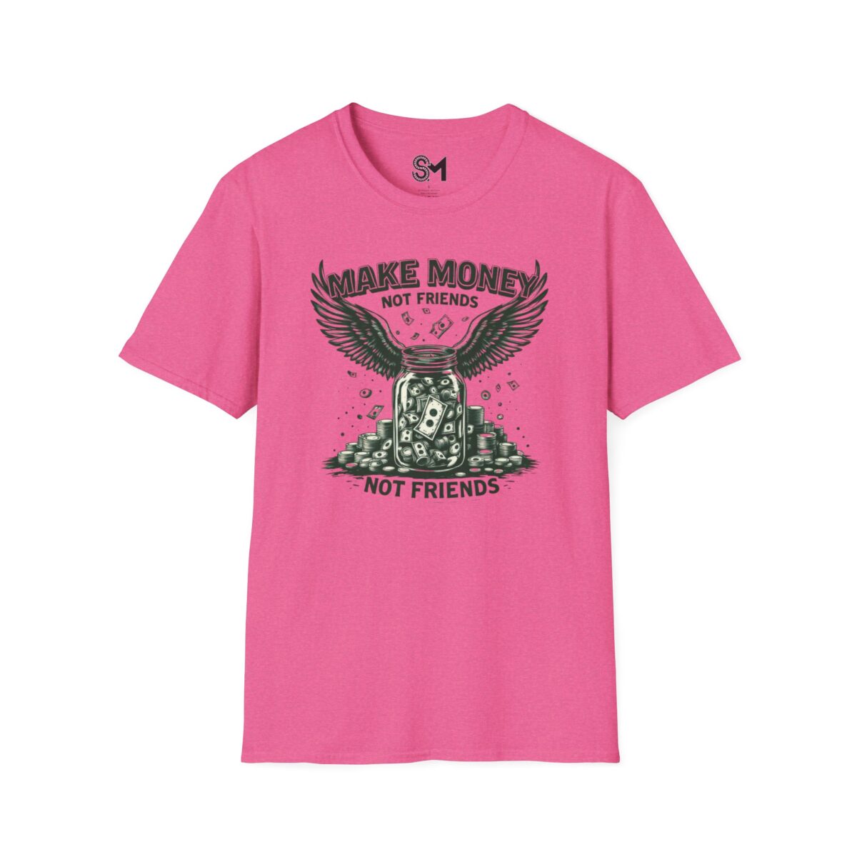 Make Money Unisex Softstyle T-Shirt - Image 33