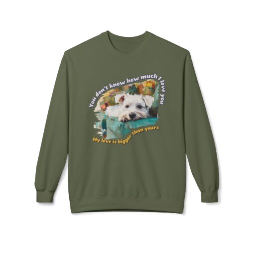 My love is bigger than yours Unisex Midweight Softstyle Fleece Crewneck Sweatshirt - Image 21