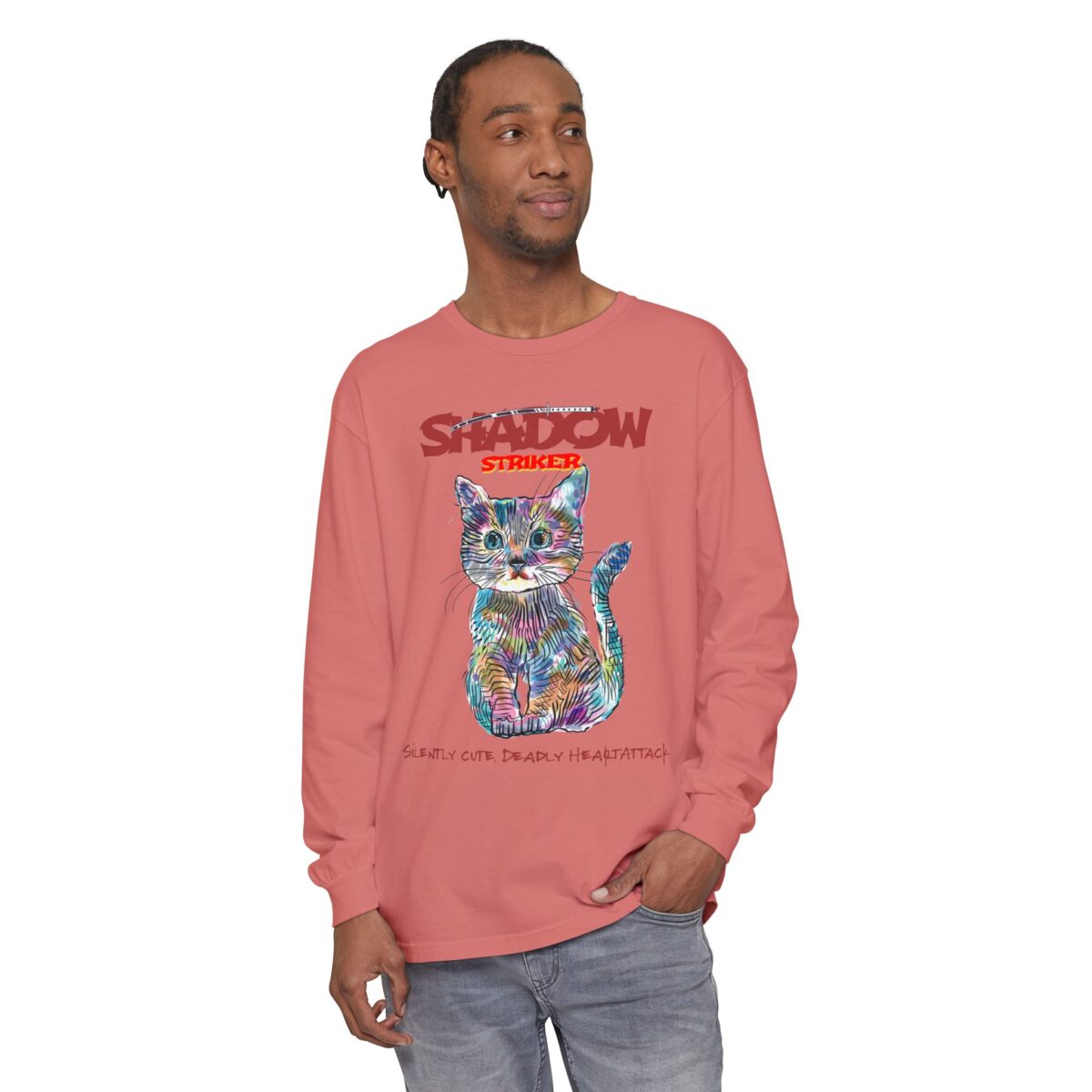 Shadow Striker Unisex Garment-dyed Long Sleeve T-Shirt - Image 63