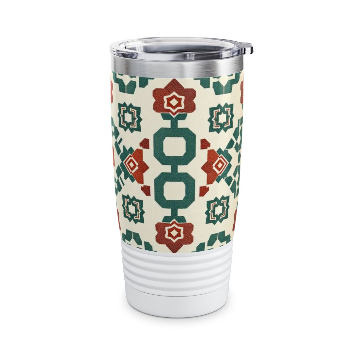 Traditional Korean Geometric Patterns Ringneck Tumbler, 20oz - Image 4