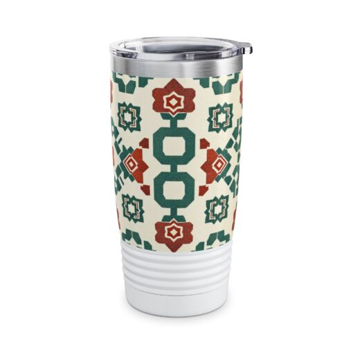 Traditional Korean Geometric Patterns Ringneck Tumbler, 20oz - Image 4