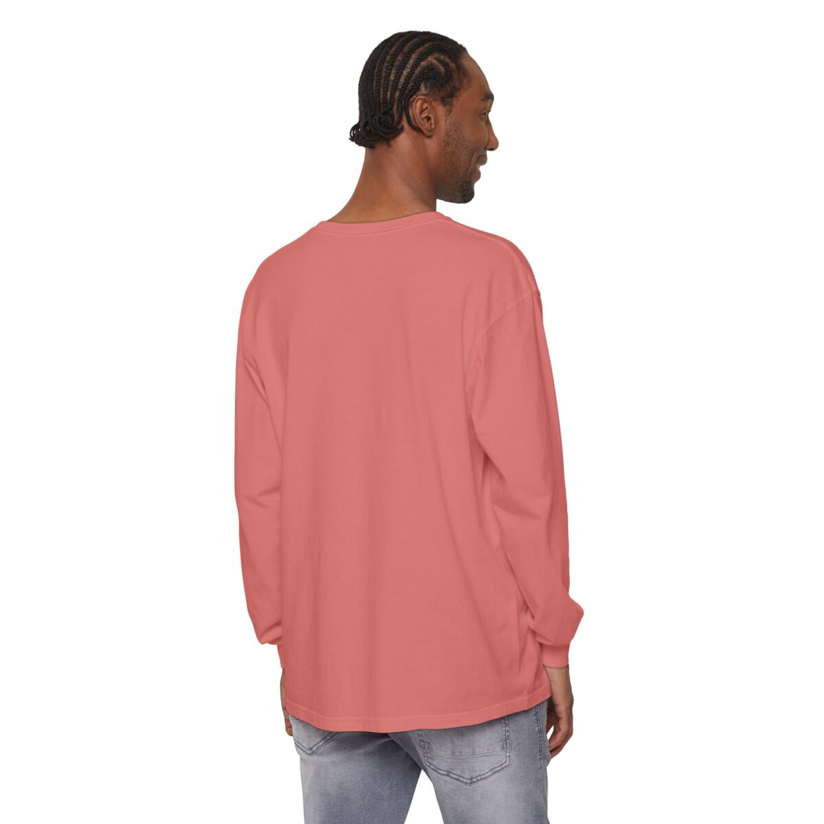I am nicer than my face looks Unisex Garment-dyed Long Sleeve T-Shirt - Image 40