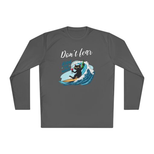 Don't fear, ride the wave Unisex Lightweight Long Sleeve Tee - Image 5