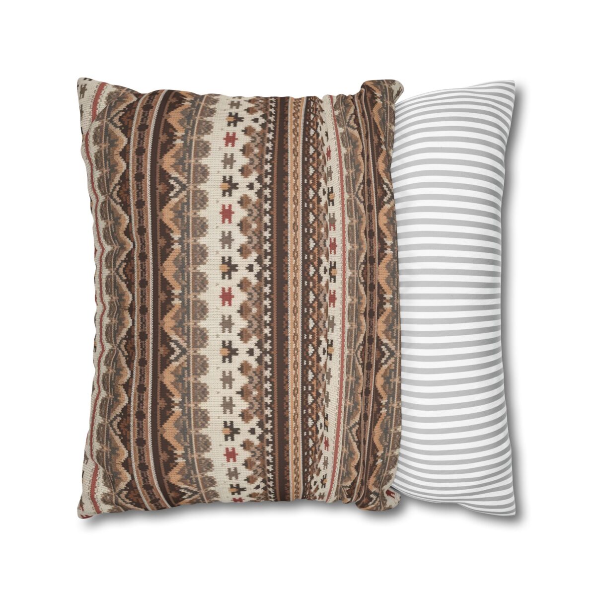 Warm Nordic Knit  Faux Suede Square Pillowcase - Image 16