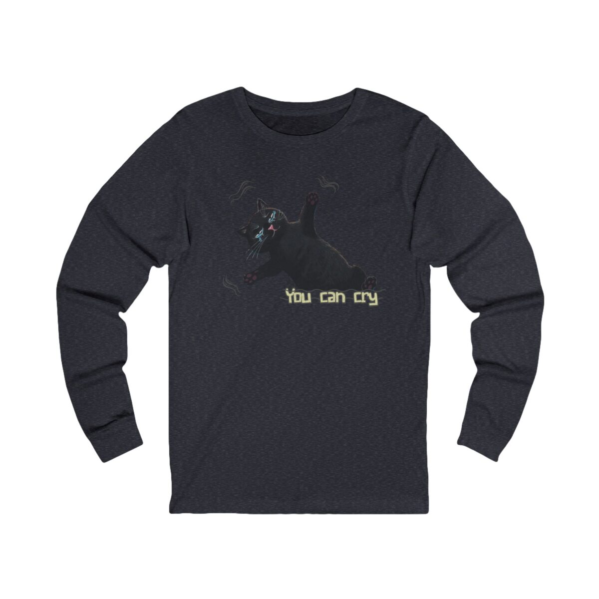 You can cry Unisex Jersey Long Sleeve Tee - Image 11