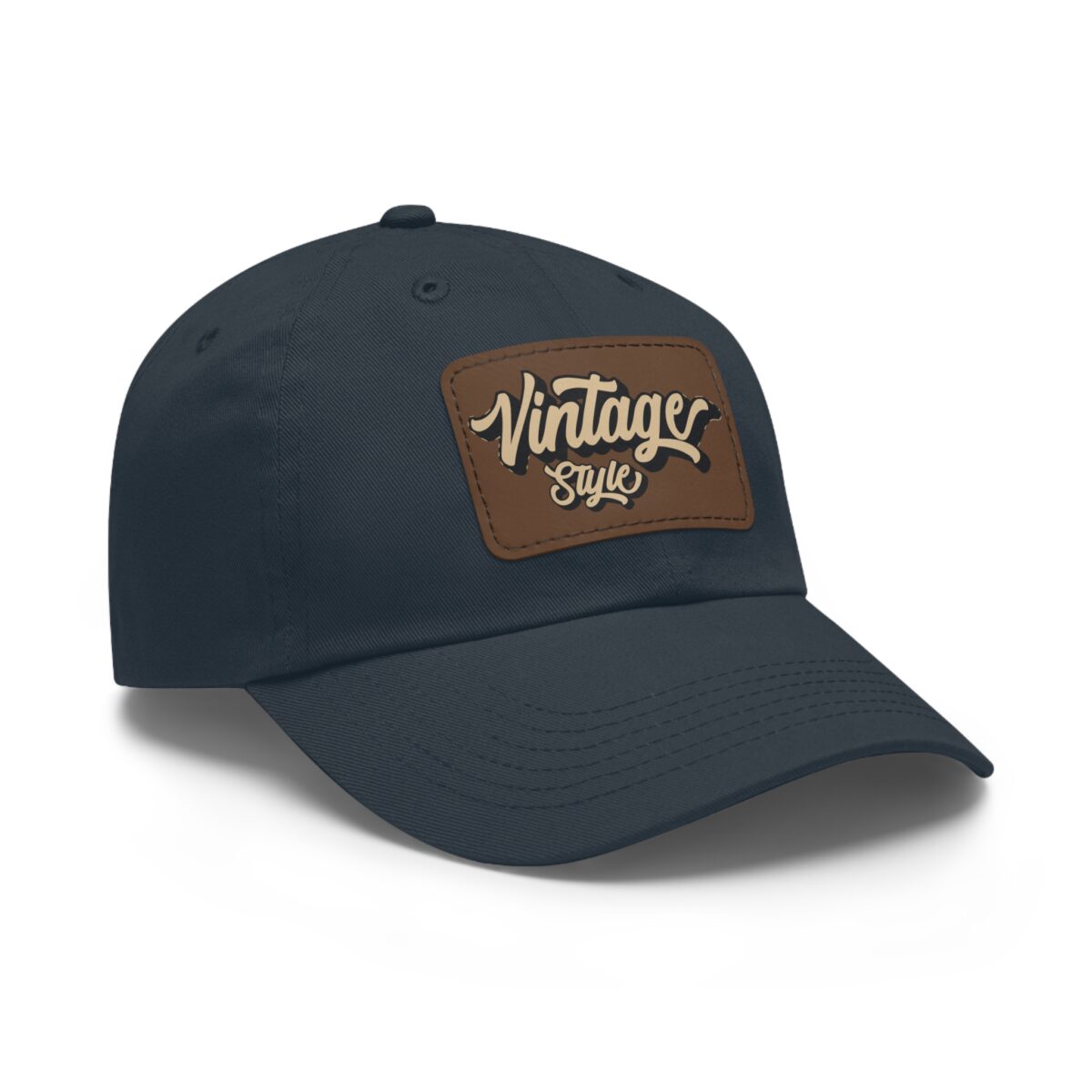Vintage style Hat with Leather Patch (Rectangle) - Image 46