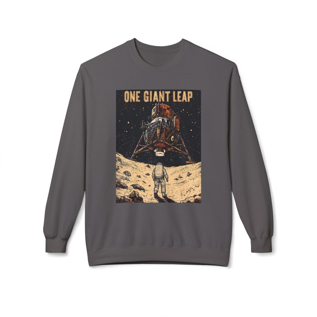 One giant leap Unisex Midweight Softstyle Fleece Crewneck Sweatshirt - Image 17