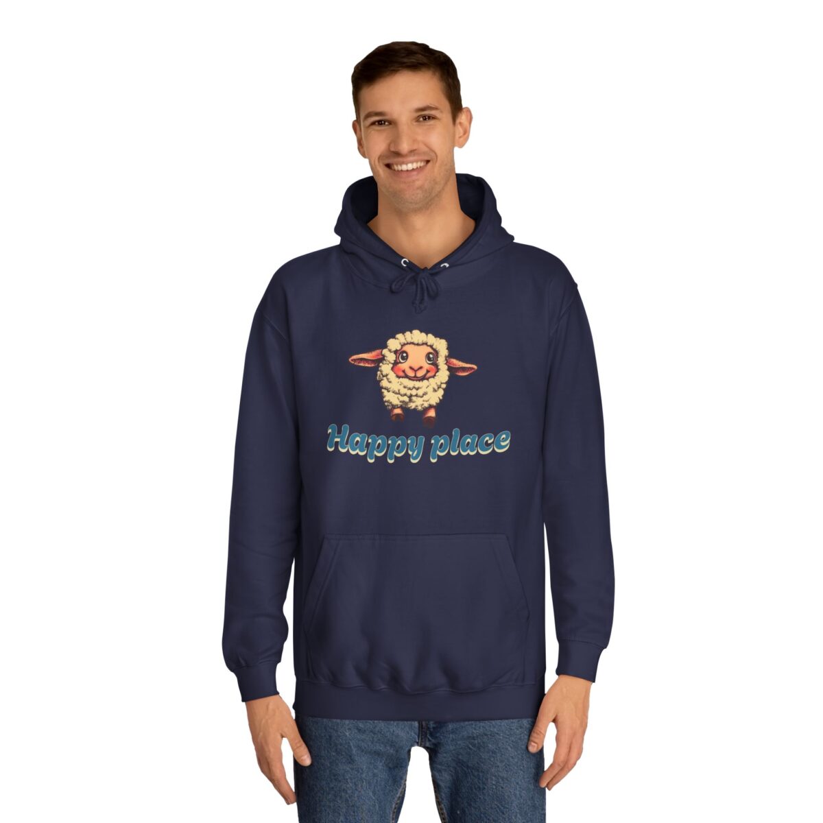 Happy place Unisex College Hoodie - Image 31
