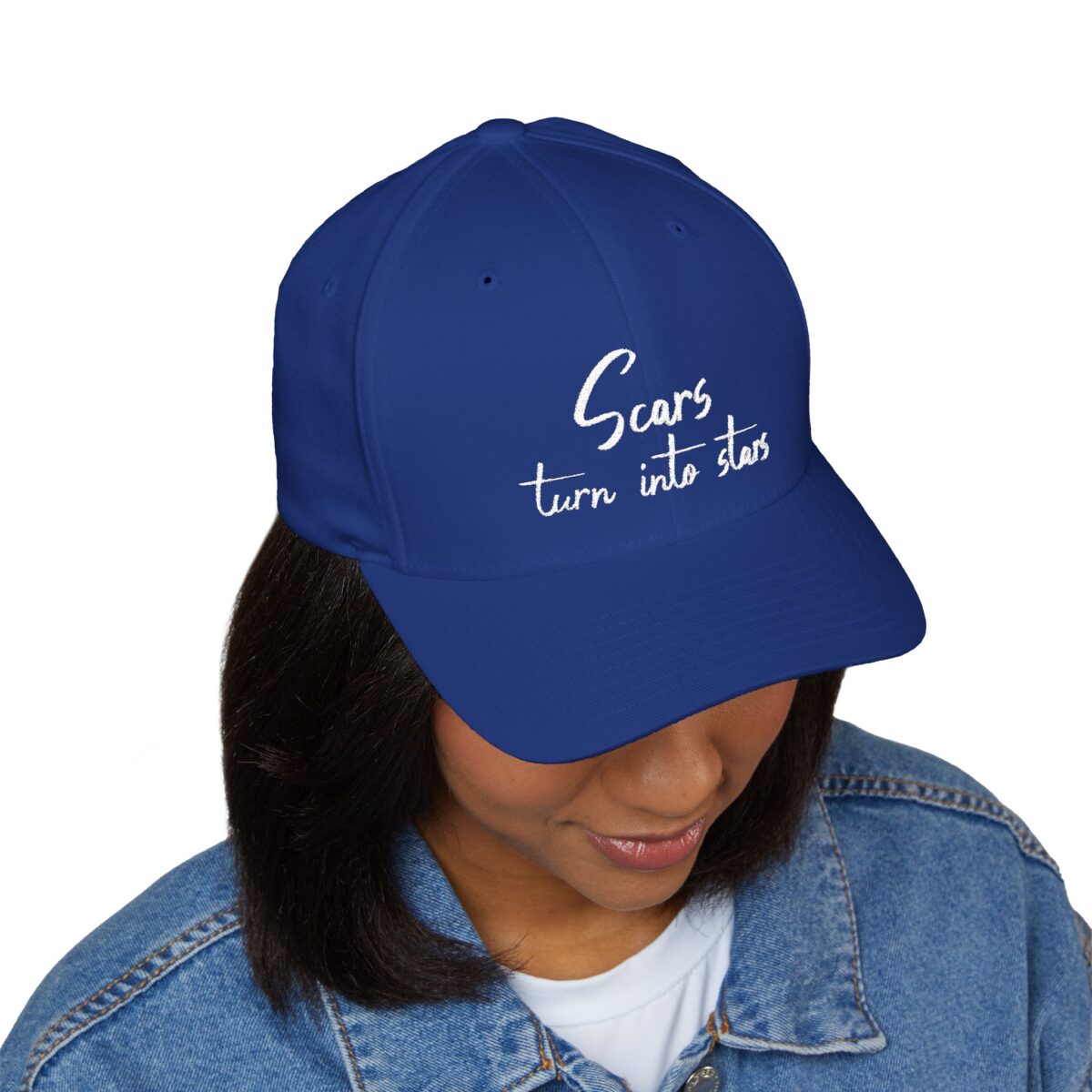 Embroidered Cap - 'Scars Turn Into Stars' Inspiring Quote - Image 19