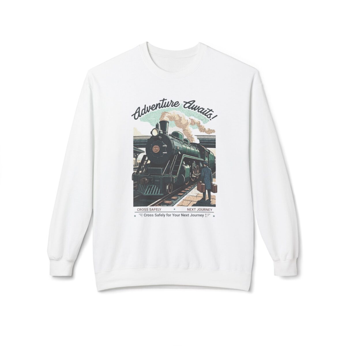 Cross safely Unisex Midweight Softstyle Fleece Crewneck Sweatshirt