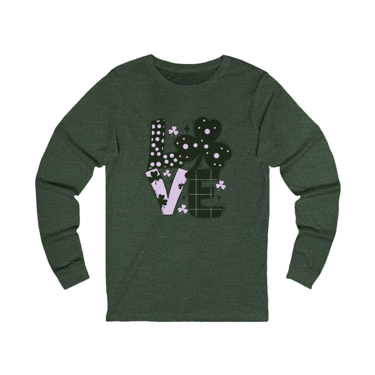 LOVE Unisex Jersey Long Sleeve Tee - Image 3
