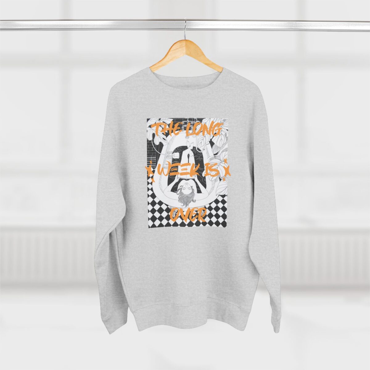 The Long week is over Unisex Crewneck Sweatshirt - Image 4