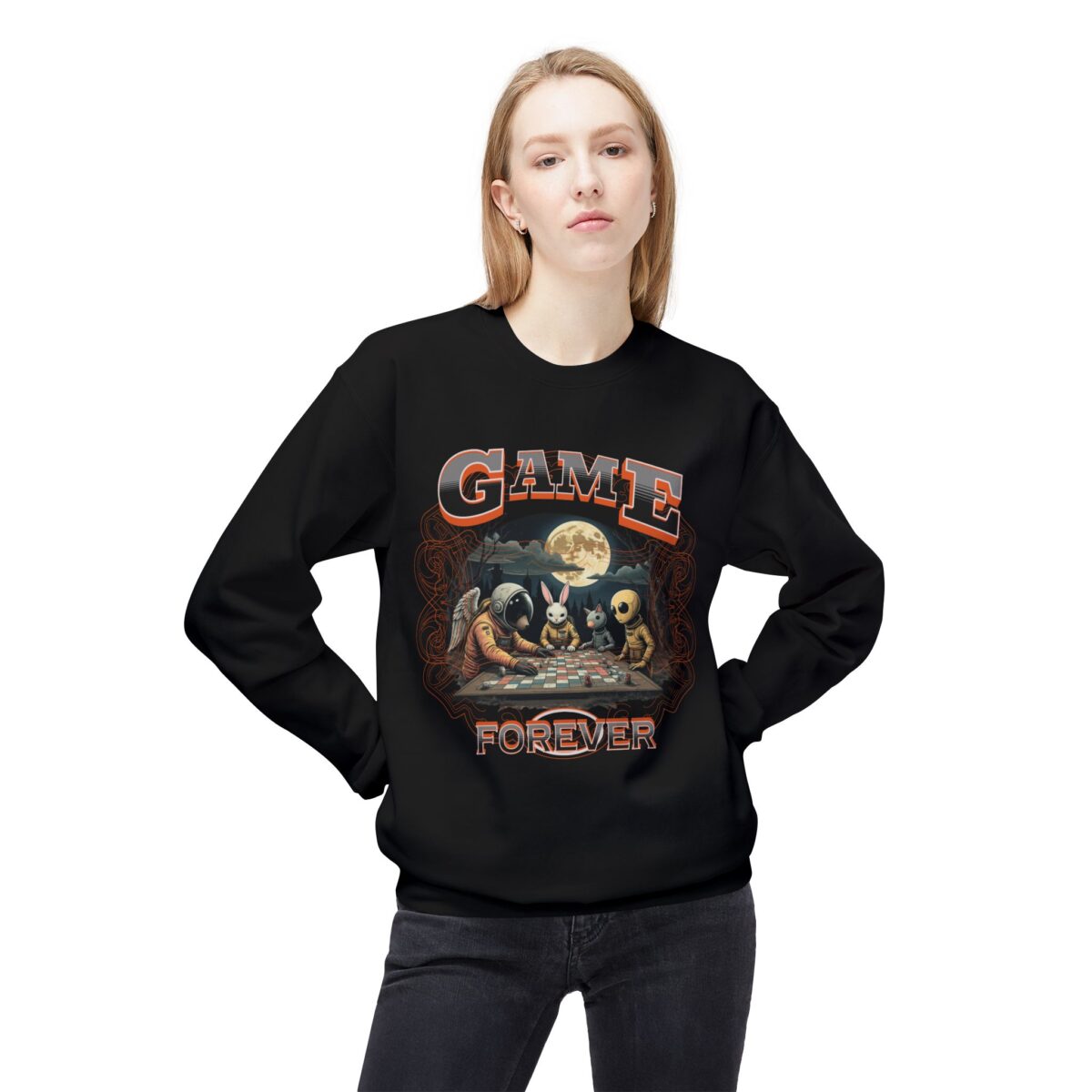 Game forever Unisex Midweight Softstyle Fleece Crewneck Sweatshirt - Image 7