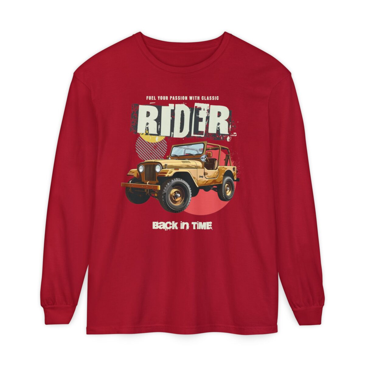 Rider Back in Time Unisex Garment-dyed Long Sleeve T-Shirt - Image 41