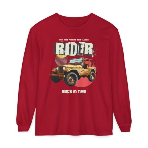 Rider Back in Time Unisex Garment-dyed Long Sleeve T-Shirt - Image 41