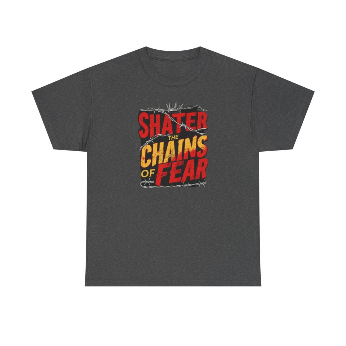 Shater chains of fear Unisex Heavy Cotton Tee - Image 5