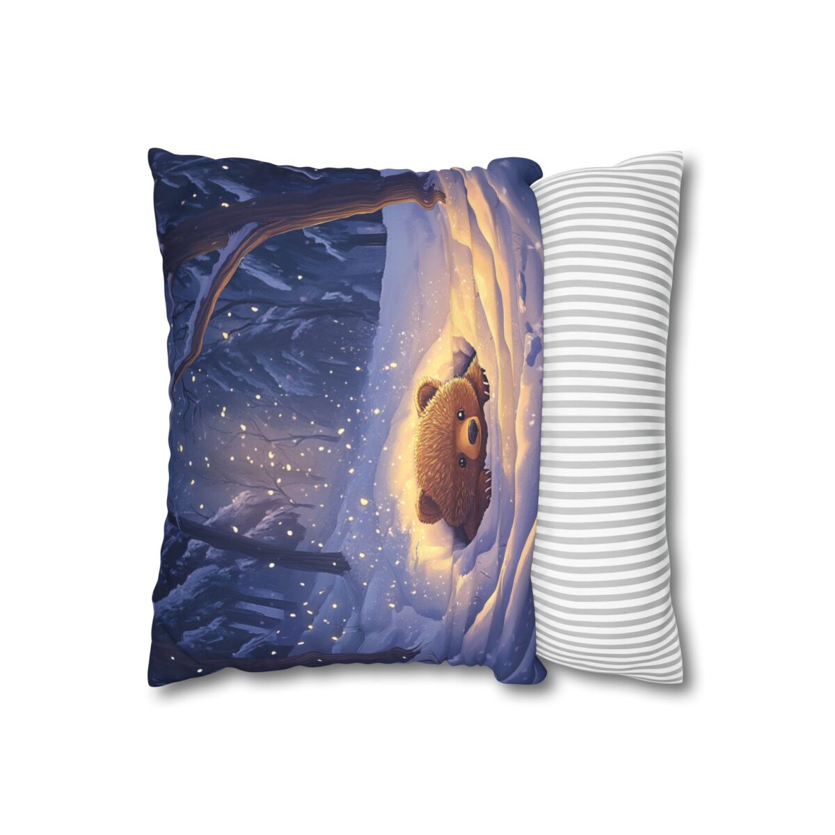 Is it still winter? Faux Suede Square Pillowcase - Image 2