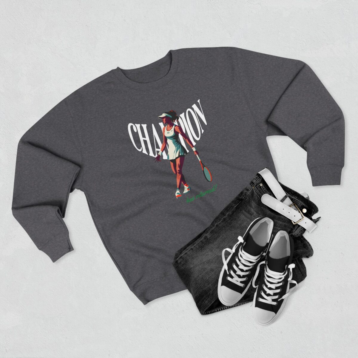 Champion has returned Unisex Crewneck Sweatshirt - Image 3
