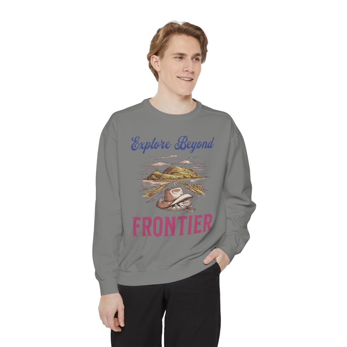 Explore beyond Unisex Garment-Dyed Sweatshirt - Image 3