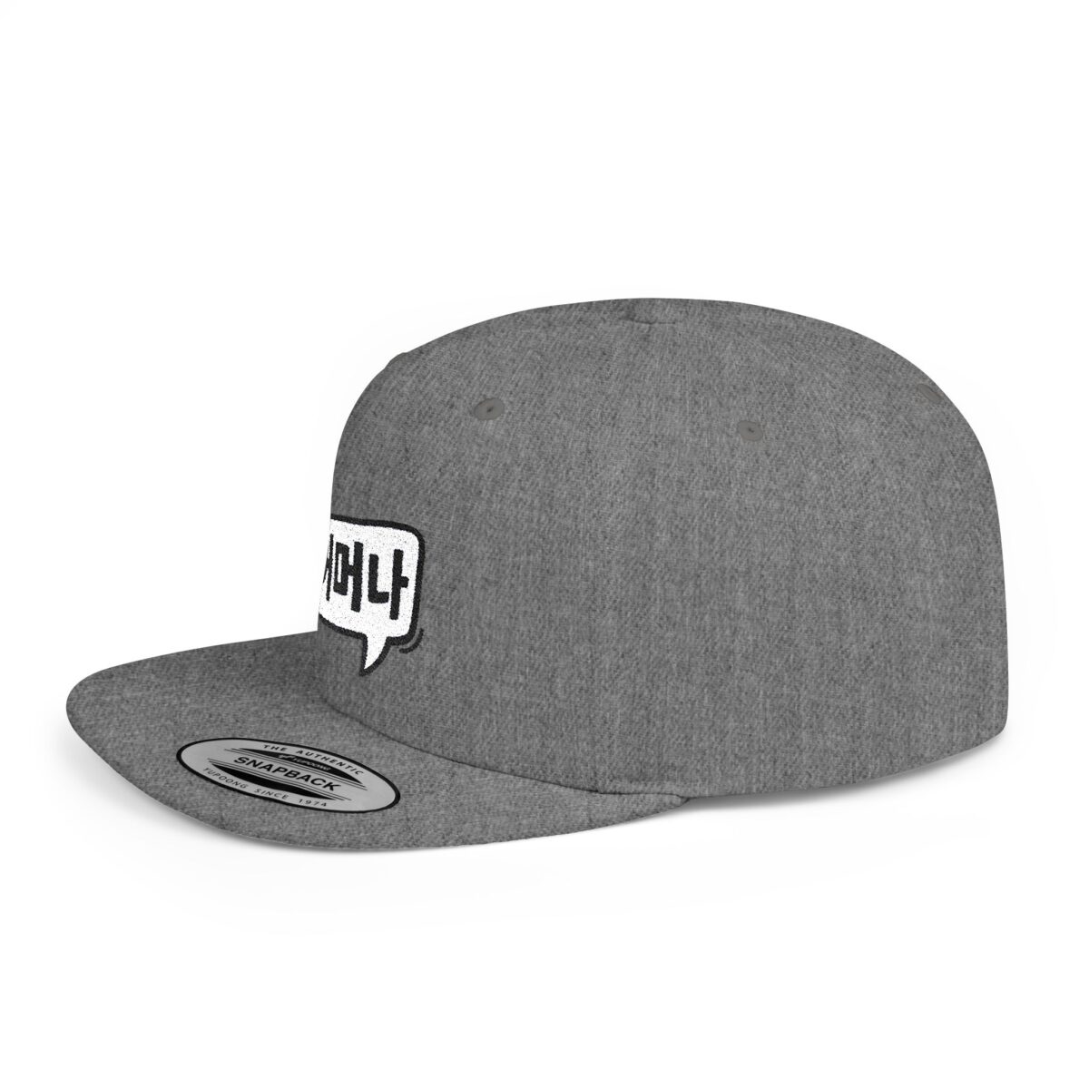 Oh my goodness Korean Language Flat Bill Snapback Hat - Trendy Street Style Cap - Image 9