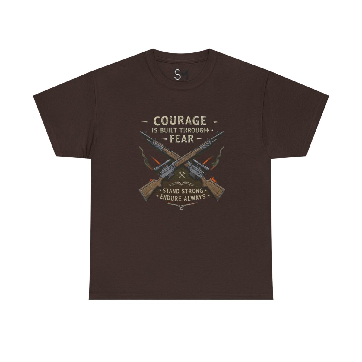 Courage is built through fear Unisex Heavy Cotton Tee - Image 5