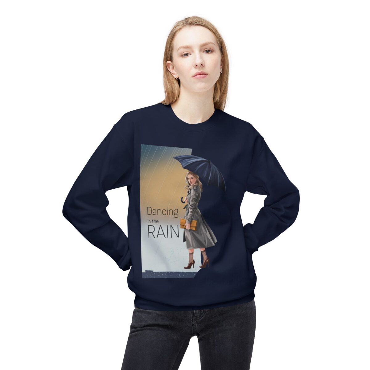 Dancing in the rain Unisex Midweight Softstyle Fleece Crewneck Sweatshirt - Image 23