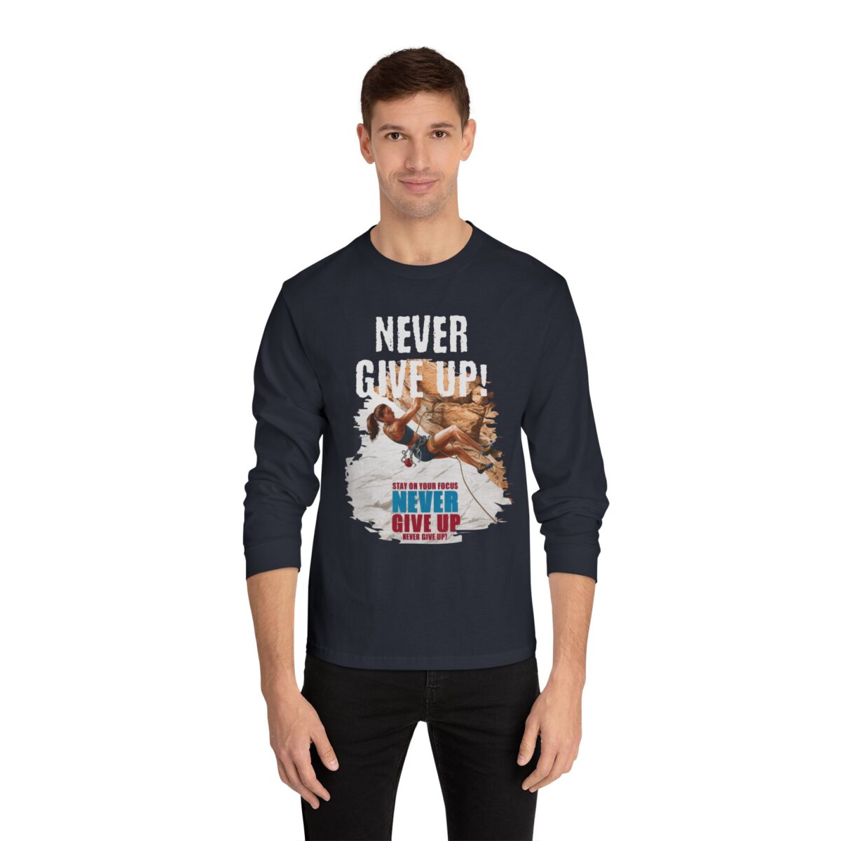 Stay on your focus Unisex Classic Long Sleeve T-Shirt - Image 7