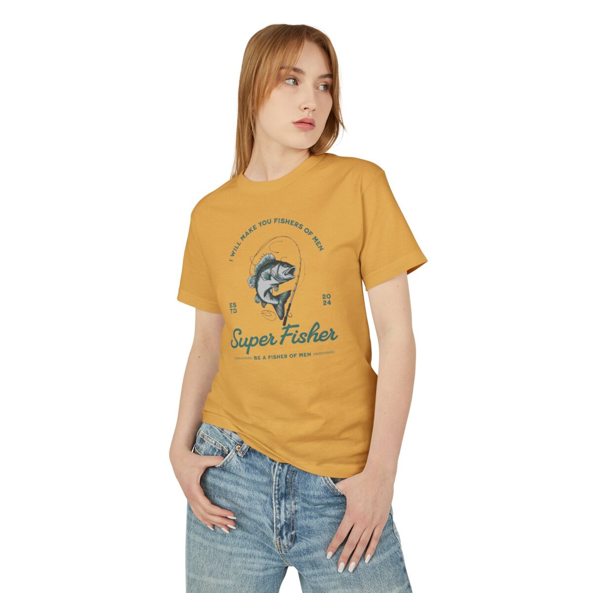Be a fisher of man Unisex Garment-Dyed Heavyweight Cotton Tee - Image 8