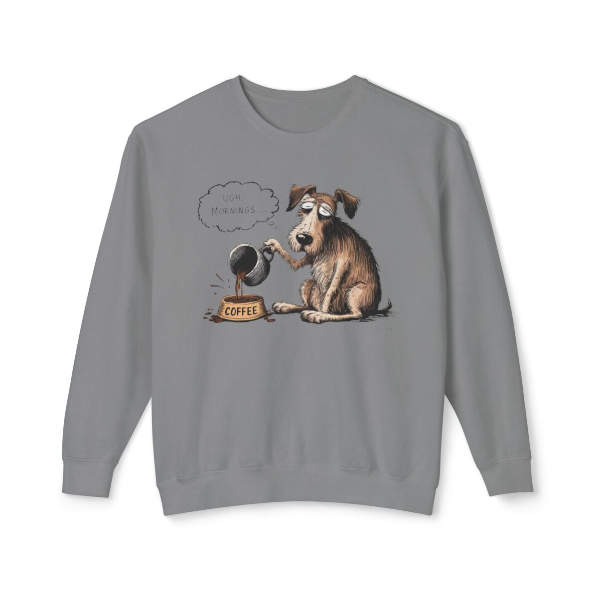 Mornings! Unisex Lightweight Crewneck Sweatshirt - Image 21