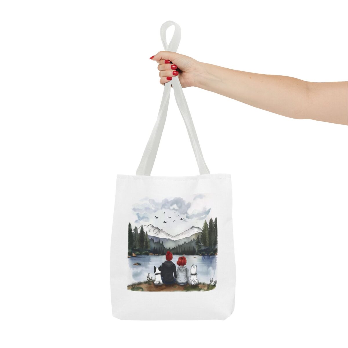 Two dogs, you and me Tote Bag (AOP) - Image 12