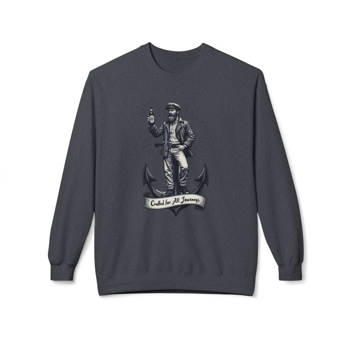 Crafted for all journeys Unisex Midweight Softstyle Fleece Crewneck Sweatshirt - Image 17