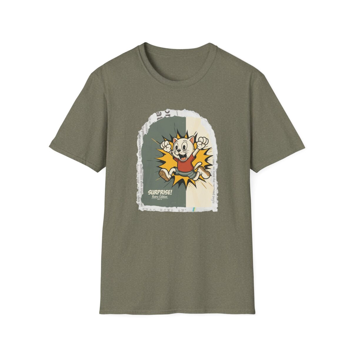 Suprise retro Unisex Softstyle T-Shirt - Image 5