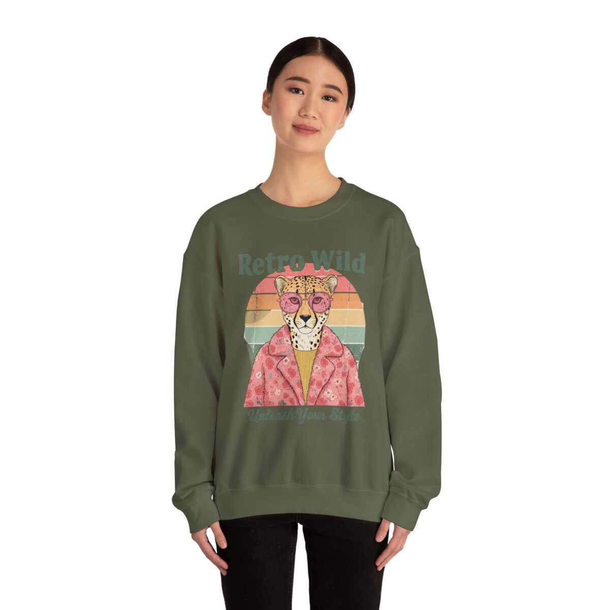 Retro wild Unisex Heavy Blend™ Crewneck Sweatshirt - Image 12